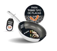 Moritz & Moritz Sartenes Antiadherentes Inducción 24cm de Acero Inoxidable Revestimiento Cerámico - Apta para todo Tipo de Placas - Sartenes Induccion Antiadherentes para Cocinar, Freír y Estofar