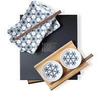 Moritz & Moritz set de vajilla para sushi para 2 personas - 10 piezas - set para servir sushi con 2 platos de sushi, cuencos para salsas y palillos