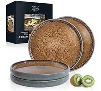 Moritz & Moritz SOLID Juego de 4 platos de cocina de 26 cm, juego de platos de gres