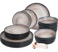 Moritz & Tellerset, juego de mesa "Vida" en color beige, 18 piezas.