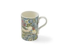 Morris & Co MCOD48506-XT Spode Strawberry Thief - Taza de porcelana, color azul y multicolor