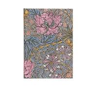 Paperblanks Libreta tapa dura Morris Pink Honeysuckle (William Morris) 120 g/m², cierre elástico
