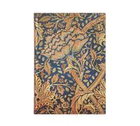 Paperblanks Cuaderno rayado Morris Windrush (William Morris) Midi, tapa flexible, 100 g/m², marcador