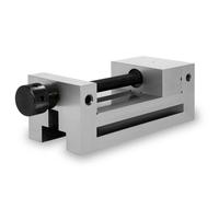 Morsa de precisión EBERTH con husillo, anchura de mordazas de 125 mm, fuerza de sujeción máxima de 160 mm, altura de las mordazas de 50 mm, fabricada en acero resistente, de uso profesional