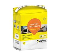 Mortero refractario para montaje y montaje de ladrillos refractarios, 5kg, WEBERCEL FEU, WEBER