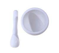 Mortero y maja, Juego de mortero de resina | Herramienta de molienda de cocina multicolor for preparar ingredientes(White)