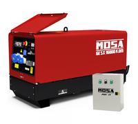 MOSA GE SX 16000 KDM - Generador de corriente a diésel silencioso 14.4 kW - Continua 13.2 kW Monofásico + ATS - Motor Kohler KDW1003