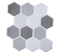 Mosaico de PVC impermeable para azulejos adhesivos, calcomanías de pared autoadhesivas para salpicaduras de cocina y ducha de baño (1 unidad)