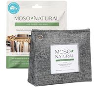 Moso Natural Bolsa purificadora de aire de 300 g, eliminador de olores sin olor para armarios, baños, lavanderías, zonas de mascotas. Absorbente de olores de carbón de bambú Moso de alta calidad.
