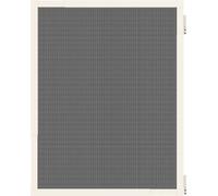 Mosquitera enrollable para puertas, Unyqoos®, 100x140 cm, blanca (RAL9010) – Marco de aluminio, malla de fibra de vidrio negra, bisagras y cierre magnético autocompletables, montaje del marco sin nece