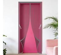 Mosquitera Magnetica 120 x 185 cm Varios Tallas Cortinas Mosquiteras Puertas Mantiene El Aire Fresco para Balcón, Cocina, Dormitorio, Correderas, Garaje O Patio, Gris