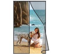 Mosquitera MagnéTica 135x290 cm, Verano Cortina magnética Magnética Automático con Durable para Puertas Correderas Protectora Hogar contra Insectos Mosquitos Negro Versión-Mejorada