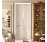 Mosquitera Magnetica 140 x 184 cm Cierre Magnético Completo sin Huecos Contra Insectos Resistente Mosquitera Imantada Puerta para Cocina Dormitorio Correderas Garaje, Blanco