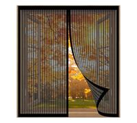 Mosquitera Magnética 40 x 95 cm Fácil Instalación sin Taladrar, Fácil de Limpiar Mosquitera Puerta Magnetica Protección Contra Mosquitos y Moscas para Todas Las Ventanas, Negro