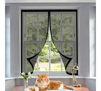 Mosquitera Magnetica 60 x 120 cm Cierre Automático, Protección Insectos, Resistente a La Rotura Puerta de Malla Corredera Cortina para Correderas, Garaje O Patio, Negro
