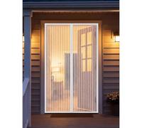 Mosquitera Magnética para Puerta 100 x 170 cm Varios Tallas Cortina Mosquitera Puerta Montaje Fácil de Pegar Apto para Niños y Mascotas, Blanco