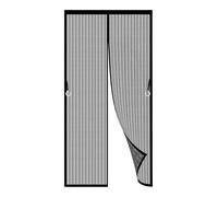 Mosquitera Magnética para Puerta 125 x 125 cm Antimosquito con Imanes Cierre Automático Mosquitera Ventana Magnetica Mantiene El Aire Fresco para Puerta Del Balcón, Patio, Negro