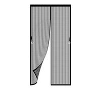Mosquitera Magnética para Puerta 80 x 120 cm Antimosquito con Imanes Cierre Automático Puerta de Malla Magnética Fácil Instalación sin Taladrar para Del Balcón, Patio, Negro