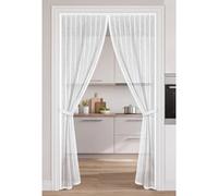 Mosquitera Magnética para Puerta 90 x 190 cm Cierre Magnético de Arriba a Abajo Mosquiteras para Puertas Montaje Fácil de Pegar Mantiene El Aire Fresco en El Interior, Blanco