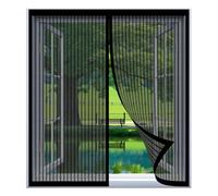 Mosquitera Magnetica para Ventana Corredera 45 x 100 cm Fácil Instalación sin Taladrar, Fácil de Limpiar Malla Mosquiteras para Ventanas para Todas Las Ventanas, Negro