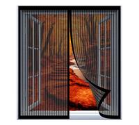 Mosquitera Magnetica para Ventana Corredera 50 x 120 cm Fácil Instalación sin Taladrar, Fácil de Limpiar Personalizable Cortina Contra Mosquitos para Todas Las Ventanas, Negro