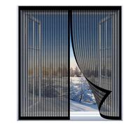 Mosquitera Magnetica para Ventanas 110 x 130 cm Fácil Instalación sin Taladrar, Fácil de Limpiar Esta Mosquitera para Ventanas para Todas Las, Negro