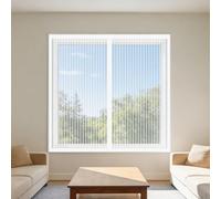 Mosquitera Magnética para Ventanas 110 x 145 cm Imanes Se Cierran Automáticamente Mosquitera Magnética Ventanas Fácil de Limpiar Adecuada para Decoración Del Hogar, Blanco