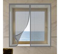 Mosquitera Magnética para Ventanas 50 x 115 cm Protección Contra Mosquitos y Moscas Mosquitera Magnética Ventana Lavables para Balcón Corredera Terraza, Gris