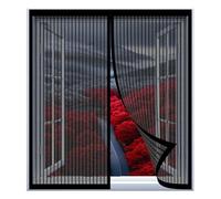 Mosquitera Magnética para Ventanas 55 x 130 cm Fácil Instalación sin Taladrar, Fácil de Limpiar Anti Mosquito Insecto Cortina para Todas Las Ventanas, Negro
