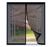 Mosquitera Magnética para Ventanas 75 x 115 cm Fácil Instalación sin Taladrar, Fácil de Limpiar Cortina de Ventana Magnética para Todas Las Ventanas, Negro