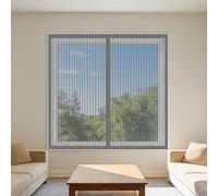Mosquitera Magnética para Ventanas 75 x 130 cm Imanes Se Cierran Automáticamente Mosquitera Magnética Ventanas Fácil de Limpiar Adecuada para Decoración Del Hogar, Gris