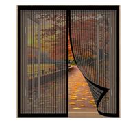 Mosquitera Magnética Reforzada 80 x 100 cm Fácil Instalación sin Taladrar, Fácil de Limpiar Malla Mosquiteras para Ventanas para Todas Las Ventanas, Negro