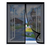Mosquitera Magnetica Ventana 110 x 120 cm Fácil Instalación sin Taladrar, Fácil de Limpiar Pantalla Insectos Proteccn Magn¨¦Tica para Todas Las Ventanas, Negro