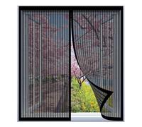 Mosquitera Magnetica Ventana 50 x 50 cm Fácil Instalación sin Taladrar, Fácil de Limpiar Imanes Mosquitera con Malla Super Fina para Para Todas Las Ventanas, Negro