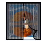 Mosquitera Magnetica Ventana 60 x 115 cm Fácil Instalación sin Taladrar, Fácil de Limpiar Malla Mosquiteras para Ventanas para Todas Las Ventanas, Negro