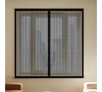 Mosquitera Magnetica Ventana 75 x 110 cm Mantiene Insectos, Moscas y Mosquitos Fuera Mosquitera Ventanas Adhesiva Lavables para Exterior Jardín Balcón Salón Casa Tienda, Negro