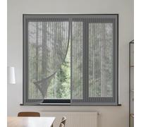 Mosquitera Magnetica Ventana 75 x 110 cm sin Taladrar Ni Atornillar Mosquitera Ventana Mosquiteras Lavables para Ventanasde Balcón, Ventanasde Patio, Sala, Gris