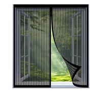 Mosquitera Magnetica Ventana 80 x 110 cm Fácil Instalación sin Taladrar, Fácil de Limpiar Mosquitera Cortina Puerta Magnetica para Todas Las Ventanas, Negro