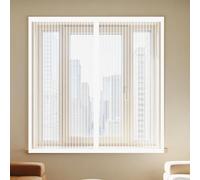 Mosquitera Magnetica Ventana 80 x 145 cm Mantiene Insectos, Moscas y Mosquitos Fuera Mosquitera Ventanas Adhesiva Lavables para Exterior Jardín Balcón Salón Casa Tienda, Blanco