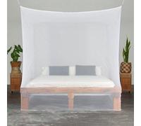 Mosquitera para cama doble Unyqoos® – 220 x 200 x 220 cm, 240 mallas, incluye kit de montaje, 660 g, mosquitera ligera para viajes y camping