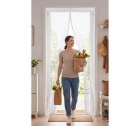 Mosquitera para Puertas 210 x 275 cm Varios Tallas Mosquitera Magnética Puerta Instalación sin Taladro Cierre Automático para Entrada, Balcón, Puerta de Ventana, Blanco