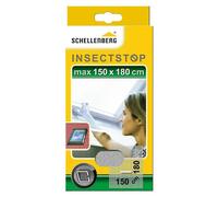 Schellenberg 50328 Mosquitera de protección para claraboyas con Cremallera, Lavable, Montaje rápido y Sencillo Desde el Interior, sin taladros, Incluye Banda de fijación, 150 x 180 cm, Blanco