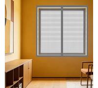 Mosquitera para Ventana 105 x 115 cm sin Taladrar Ni Atornillar Mosquiteras Magnética Anti Insectos Cierre Fácil de Limpiar para Balcón Corredera Terraza, Gris