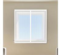 Mosquitera para Ventana 110 x 150 cm sin Taladrar Ni Atornillar Mosquitera Ajustable Ventanas Fácil Instalación Adhesiva para Exterior Jardín Balcón Salón Casa Tienda, Blanco