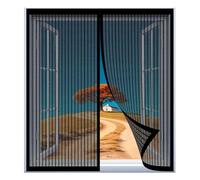 Mosquitera para Ventana 45 x 70 cm Fácil Instalación sin Taladrar, Fácil de Limpiar Cortina Protección Contra Insectos para Todas Las Ventanas, Negro