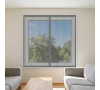 Mosquitera para Ventana 75 x 130 cm Imanes Se Cierran Automáticamente Mosquitera Ajustable Ventanas Lavables para Ventanasde Balcón, Ventanasde Patio, Sala, Gris