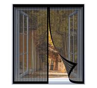 Mosquitera para Ventana Autoadhesiva 50 x 130 cm Fácil Instalación sin Taladrar, Fácil de Limpiar Pantalla Insectos Proteccn Magn¨¦Tica para Todas Las Ventanas, Negro
