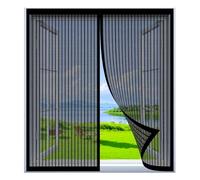 Mosquitera para Ventana Autoadhesiva 55 x 130 cm Fácil Instalación sin Taladrar, Fácil de Limpiar Cortina Mosquitera Ventana Cortina Antimosquitos para Todas Las Ventanas, Negro
