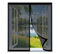 Mosquitera para Ventana Autoadhesiva 55 x 130 cm Fácil Instalación sin Taladrar, Fácil de Limpiar Mosquiteras a Medida Magnética para Todas Las Ventanas, Negro