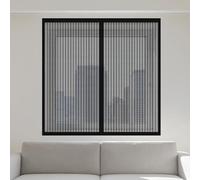 Mosquitera para Ventana Autoadhesiva 60 x 120 cm sin Taladrar Ni Atornillar Mosquiteras Lavables para Exterior Jardín Balcón Salón Casa Tienda, Negro